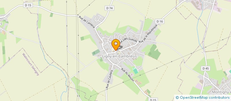 localisation de l'entreprise LES JARDINS SUSPENDUS  LIGNY-EN-CAMBRESIS