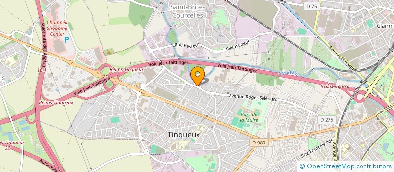 localisation de l'entreprise LES JARDINS SUSPENDUS REIMS à TINQUEUX
