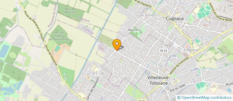 localisation de l'entreprise LES JARDINS TOSCANS  FROUZINS