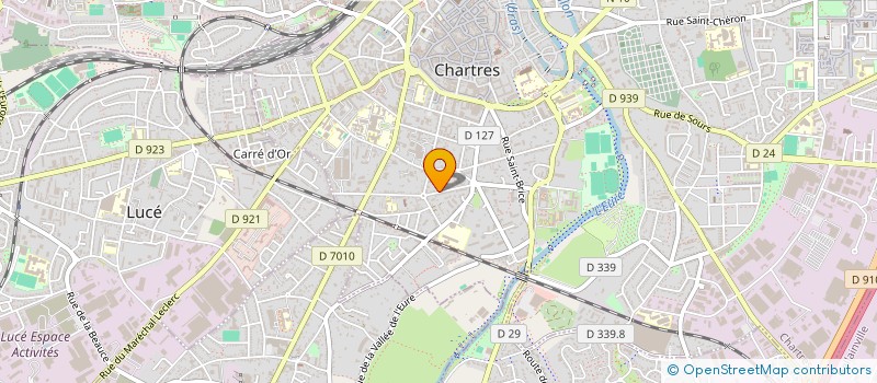 localisation de l'entreprise LES JARDINS VERTS à CHARTRES