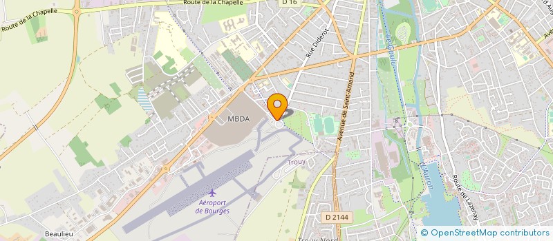 localisation de l'entreprise LES JARDINS VERTUEUX  BOURGES