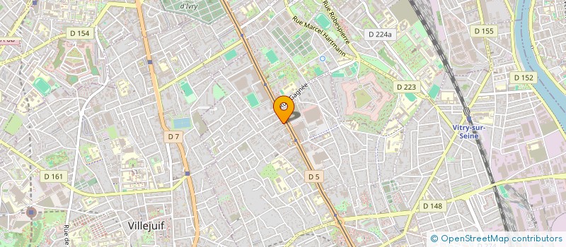 localisation de l'entreprise LES JASMIN  VITRY-SUR-SEINE