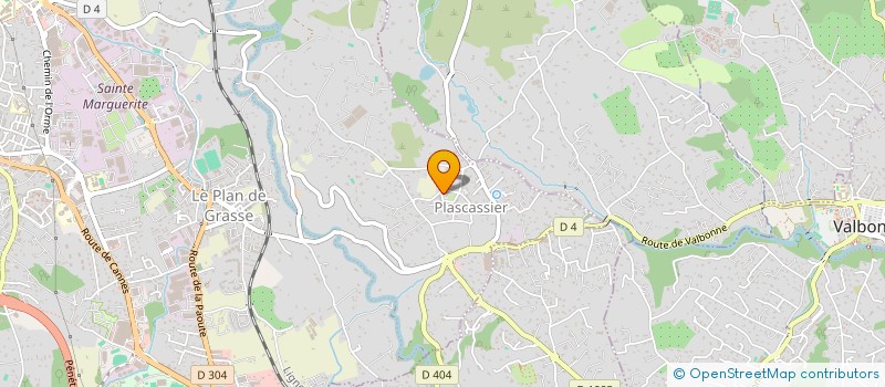 localisation de l'entreprise LES JASMINS à GRASSE
