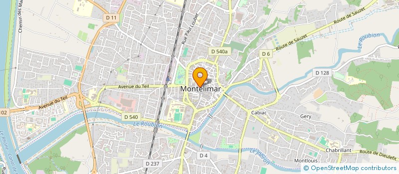 localisation de l'entreprise LES JASMINS à MONTELIMAR