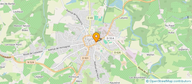 localisation de l'entreprise LES JASMINS  EAUZE