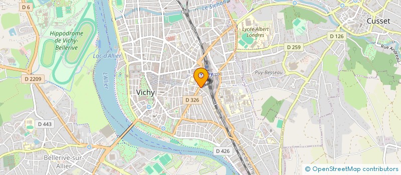 localisation de l'entreprise LES JASMINS à VICHY