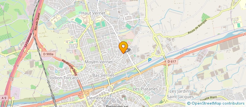 localisation de l'entreprise LES JASMINS à PERPIGNAN