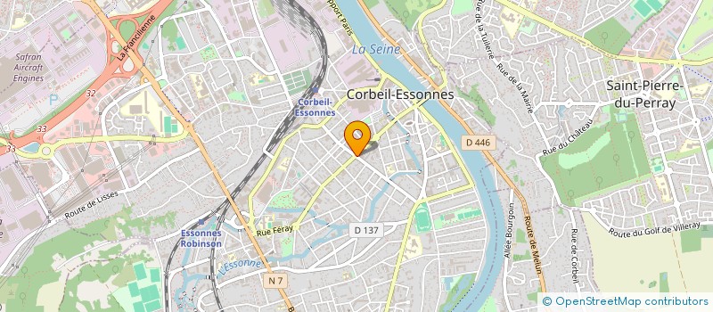 localisation de l'entreprise LES JASMINS à CORBEIL-ESSONNES