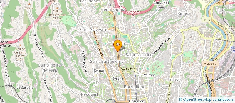 localisation de l'entreprise LES JASMINS  NICE