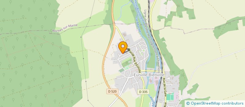 localisation de l'entreprise LES JASMINS à EURVILLE-BIENVILLE