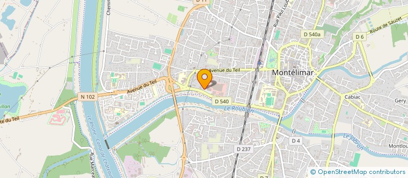 localisation de l'entreprise LES JASMINS à MONTELIMAR