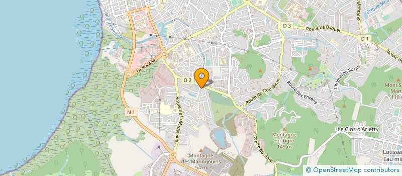 localisation de l'entreprise LES JASMINS DORES  CAYENNE