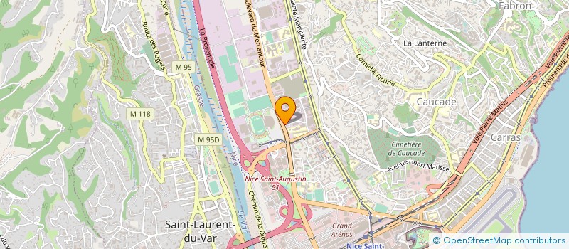 localisation de l'entreprise LES JASMINS DU BATIMENT à NICE
