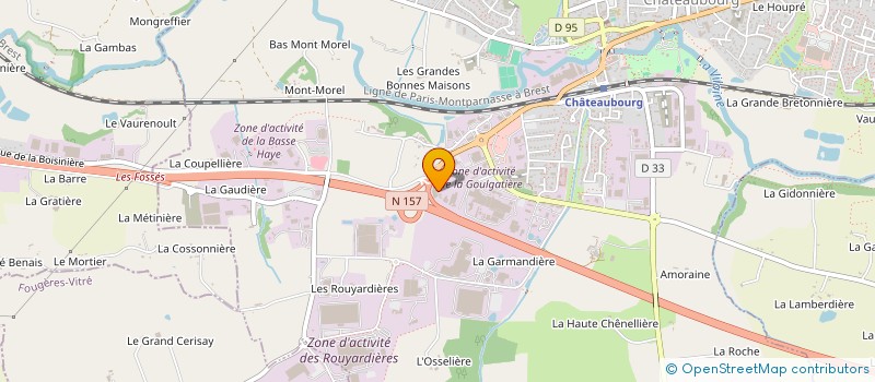 localisation de l'entreprise LES JASMINS GESTION  CHATEAUBOURG