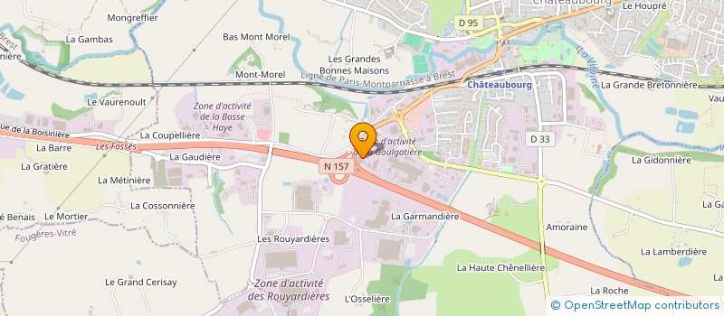 localisation de l'entreprise LES JASMINS PROMOTION  CHATEAUBOURG