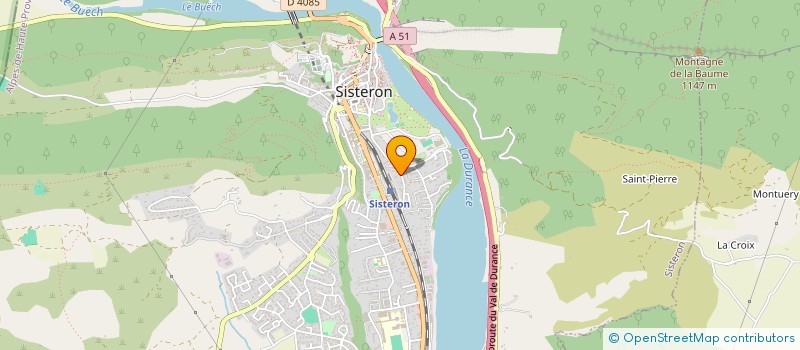 localisation de l'entreprise LES JASSINES  SISTERON