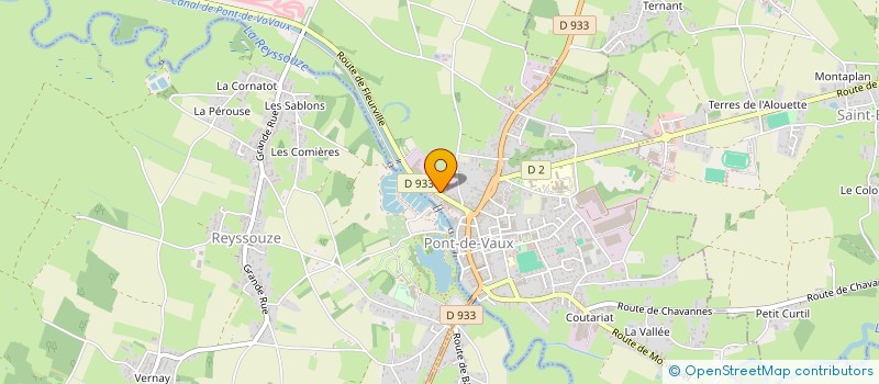 localisation de l'entreprise LES JAUNES ET BLEUS à SAINT-BENIGNE