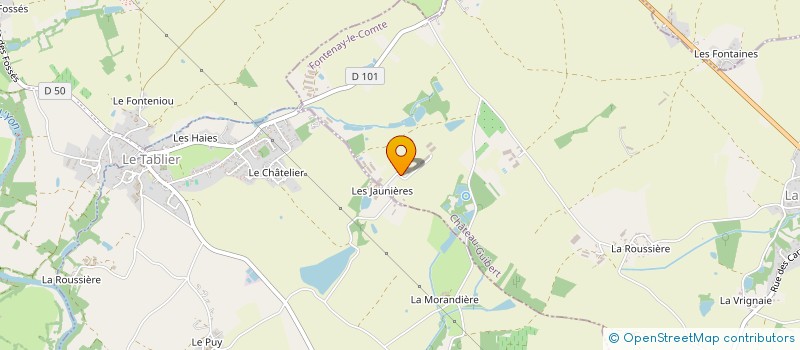 localisation de l'entreprise LES JAUNIERES  CHATEAU-GUIBERT