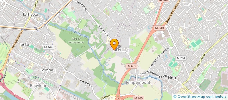 localisation de l'entreprise LES JEAN DU NORD SARL à HEM