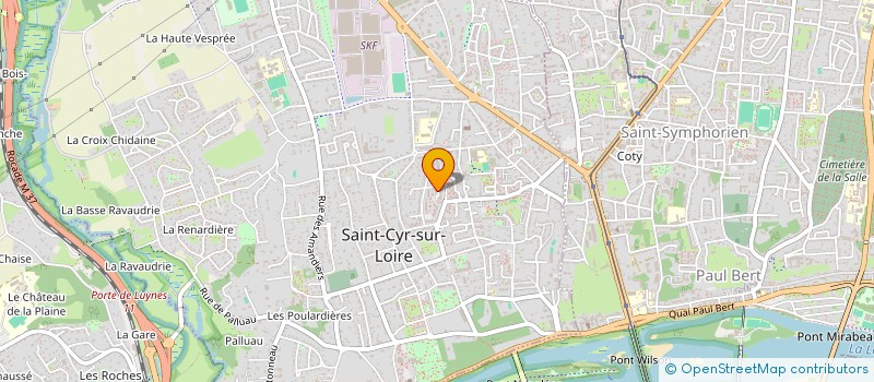 localisation de l'entreprise LES JEAN'S TONIC  SAINT-CYR-SUR-LOIRE