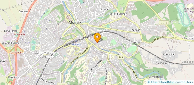 localisation de l'entreprise LES JEANNETTES à MORLAIX