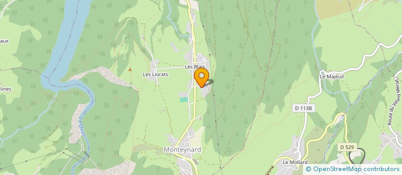 localisation de l'entreprise LES JEANNOTS  MONTEYNARD