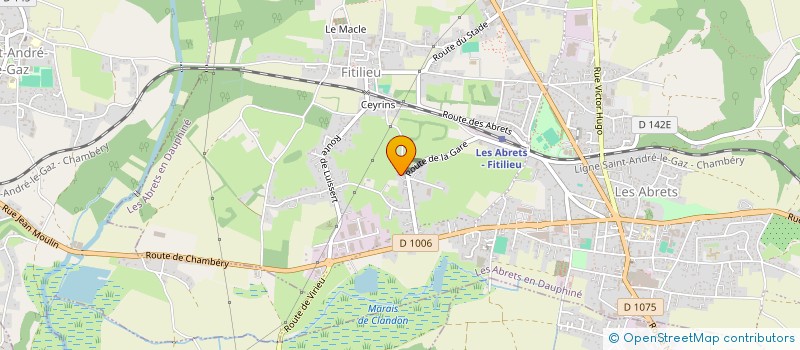 localisation de l'entreprise LES JEANNOTS  LES ABRETS-EN-DAUPHINE