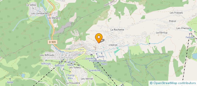 localisation de l'entreprise LES JEROMES à LA CLUSAZ