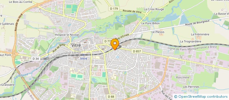 localisation de l'entreprise LES JERRICANS  VITRE