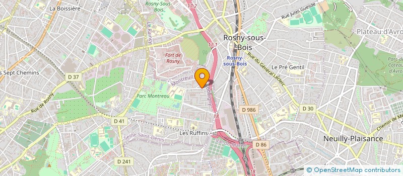 localisation de l'entreprise LES JEUDIS à MONTREUIL