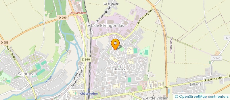 localisation de l'entreprise LES JEUNES ARTISTES D'AVENIR à CHATEAUDUN