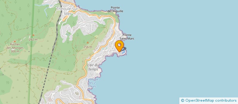 localisation de l'entreprise LES JEUNES CHATAIGNIERS  THEOULE-SUR-MER