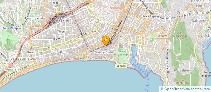 localisation de l'entreprise LES JEUNES COMEDIENS REUNIS-J.C.R à NICE