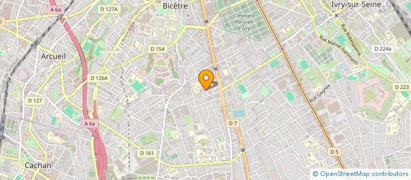 localisation de l'entreprise LES JEUNES CORDEES à VILLEJUIF