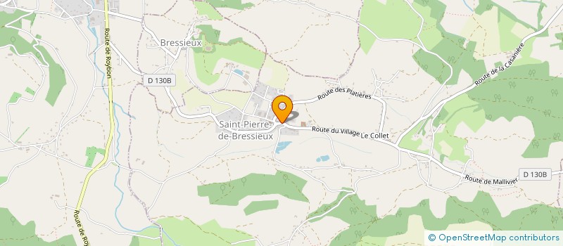 localisation de l'entreprise LES JEUNES D'AUTREFOIS  SAINT-PIERRE-DE-BRESSIEUX