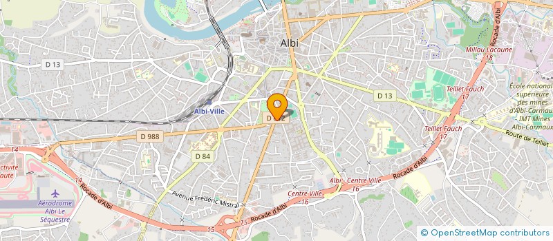 localisation de l'entreprise LES JEUNES DANSEURS DE LA RUE à ALBI