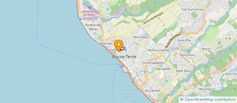 localisation de l'entreprise LES JEUNES DE SAINTE THERESE à BASSE-TERRE