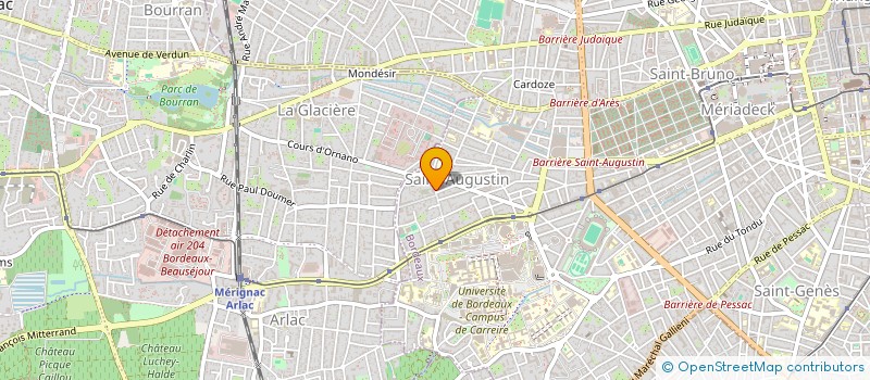 localisation de l'entreprise LES JEUNES DE ST AUGUSTIN à BORDEAUX