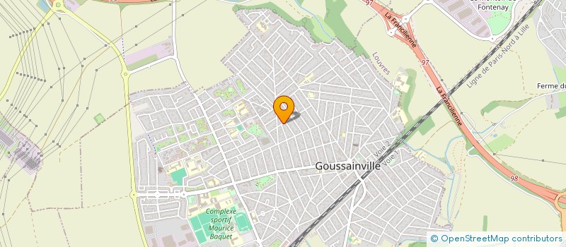 localisation de l'entreprise LES JEUNES DU CETIF  GOUSSAINVILLE