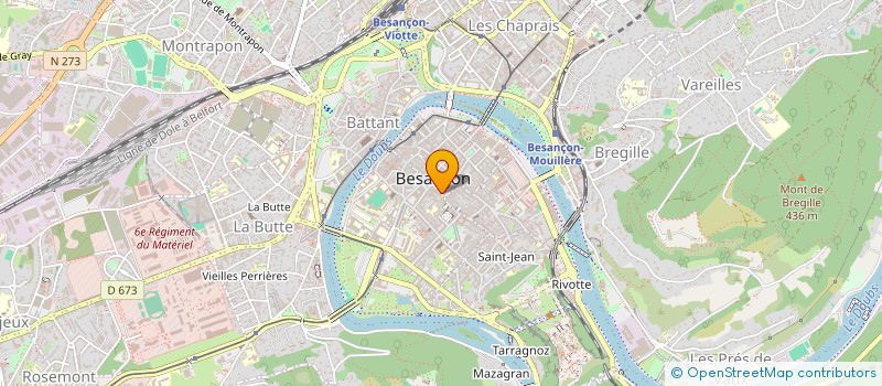 localisation de l'entreprise LES JEUNES ECOLOGISTES DE FRANCHE-COMTE  BESANCON