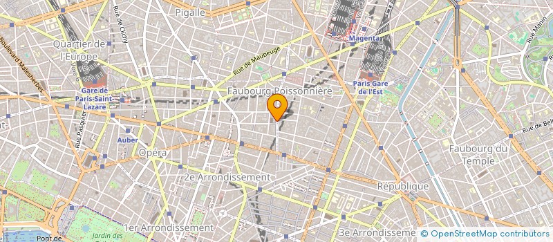 localisation de l'entreprise LES JEUNES EDITEURS ASSOCIES à PARIS