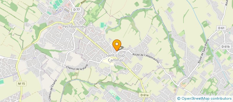 localisation de l'entreprise LES JEUNES EN COMMUN  SAINT-LOUP-CAMMAS