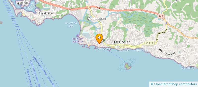 localisation de l'entreprise LES JEUNES EN PISTE à LE GOSIER