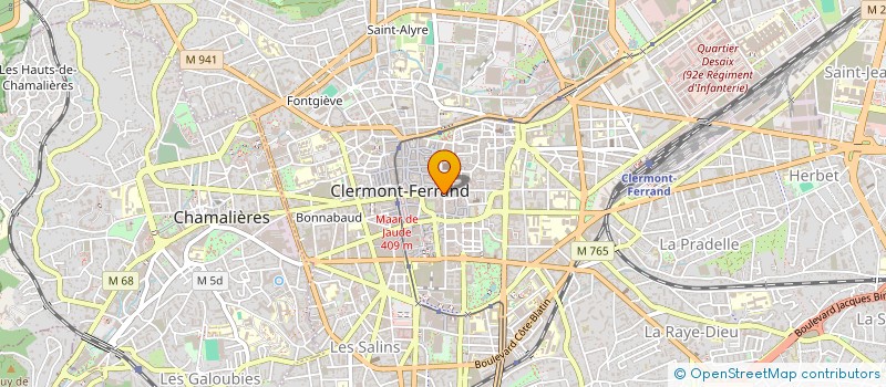 localisation de l'entreprise LES JEUNES EUROPEENS AUVERGNE à CLERMONT-FERRAND