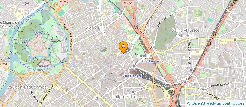 localisation de l'entreprise LES JEUNES EUROPEENS-LILLE METROPOLE à LILLE