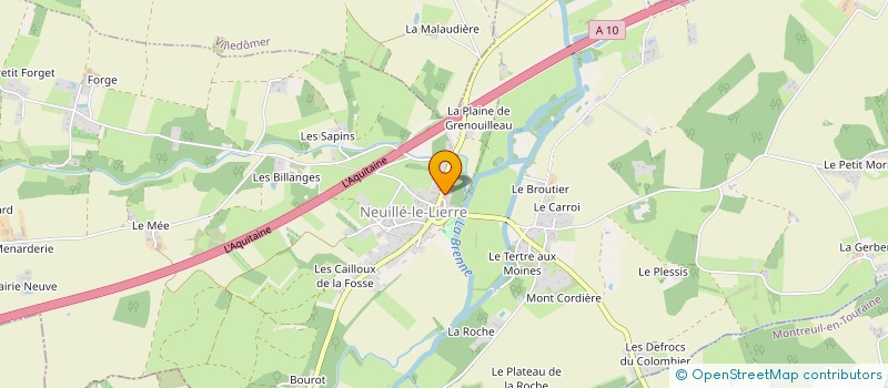 localisation de l'entreprise LES JEUNES GATINAIS D'AUTREFOIS  SAINT-LAURENT-EN-GATINES