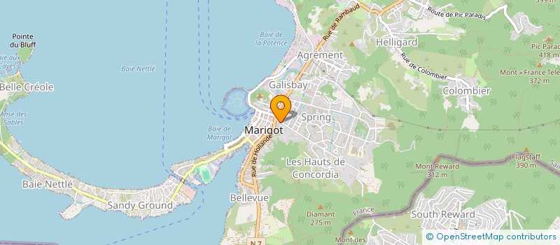 localisation de l'entreprise LES JEUNES LOUPS  SAINT-MARTIN