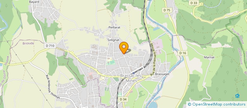 localisation de l'entreprise LES JEUNES MINES DE RIEN  BRASSAC-LES-MINES