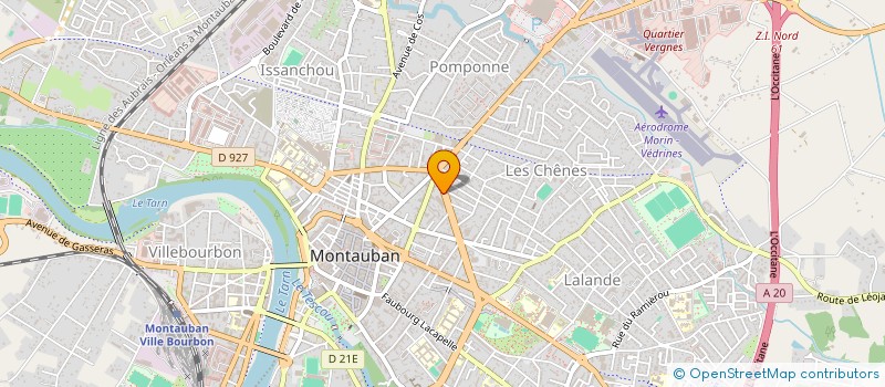 localisation de l'entreprise LES JEUNES POUR MONTAUBAN  MONTAUBAN