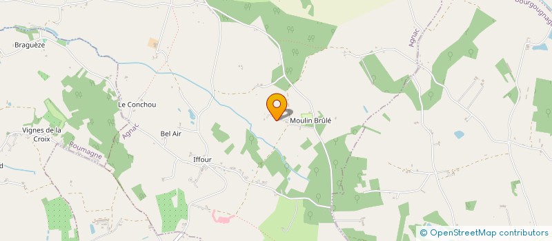 localisation de l'entreprise LES JEUNES POUSSES  AGNAC